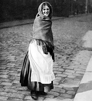 Lancashire Cotton Mill Worker Print