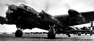 Lancaster Bombers ready to take off, 1942 Lancaster Bombers ready to take off, 1942