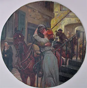 Lancers of the 5th Royal Irish Lancers leaving Mons Lancers of the 5th Royal Irish Lancers leaving Mons