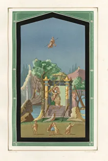 Landscape painting from the Exedra in Landscape painting from the Exedra in