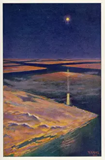 Mars Geological Formations Prints: Landscape on the planet Mars