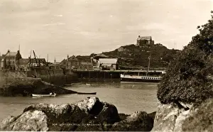 Lantern Hill & Harbour, Ilfracombe Print, Devon Bay, 1910s
