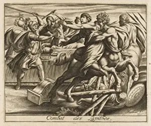 Classical Mythological Art Prints: Lapithes V Centaurs