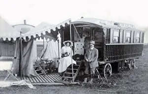 Large and Lavish Gypsy Caravan and its owners (and dog) Large and Lavish Gypsy Caravan and its owners (and dog)