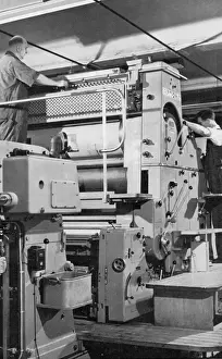 Historical Printing Equipment Prints: Large Offset-Litho printing machine