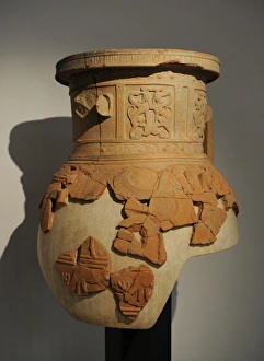 Large storage containers of fired clay were used for burials Large storage containers of fired clay were used for burials
