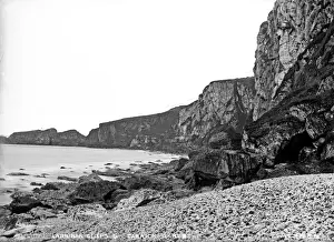 Northern Ireland Coastal Views Prints: Larriban Cliffs and Carrick-A-Rede