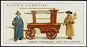 Historical Firefighting Tools Prints: Late C18 Fire Engine