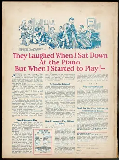 They Laughed when I sat down at the piano Print