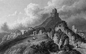 Launceston Castle, Cornwall Print 1829