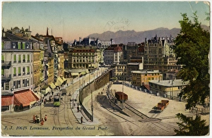 Lausanne, Switzerland - View of the Grand Pont Lausanne, Switzerland - View of the Grand Pont