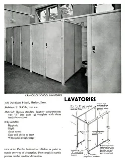 Lavatories at Downham School, Harlow, Essex Lavatories at Downham School, Harlow, Essex