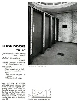 Lavatory doors, Liverpool Abattoir, Stanley Street Lavatory doors, Liverpool Abattoir, Stanley Street