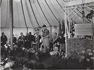 Laying the foundation stone, Baden Powell House, London Laying the foundation stone, Baden Powell House, London