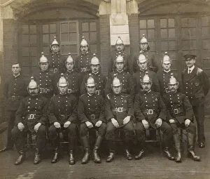 LCC-LFB Edgware Road Fire Station group photo LCC-LFB Edgware Road Fire Station group photo