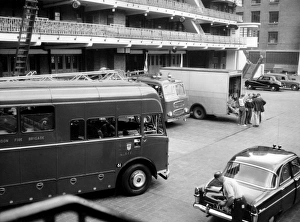LCC-LFB Fire engines in the HQ drill yard LCC-LFB Fire engines in the HQ drill yard