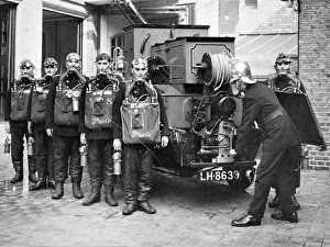 LCC-LFB first emergency tender crew, Clerkenwell LCC-LFB first emergency tender crew, Clerkenwell