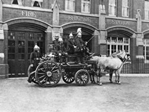 LCC-MFB firefighters at Dulwich fire station LCC-MFB firefighters at Dulwich fire station