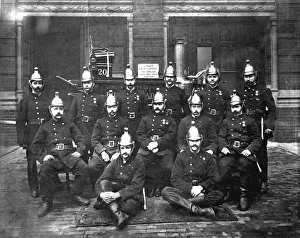 LCC-MFB firefighters at West Hampstead fire station LCC-MFB firefighters at West Hampstead fire station