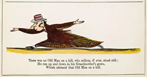 Lear / Nonsense Print: An Old Man on a Hill