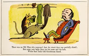 Lear / Nonsense Print: The Old Man and the Rats