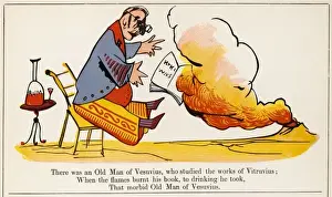 19th Century Book Art Prints: Lear / Nonsense / Vesuvius