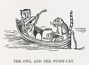 Cat Prints: The Owl and the Pussycat Print