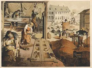 Leather Work and Tannery Print