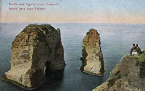 Lebanon, Beirut - The Doves Cave rocks Lebanon, Beirut - The Doves Cave rocks