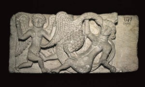 Leda and Swan, fragment of sculpture from Anhas Leda and Swan, fragment of sculpture from Anhas