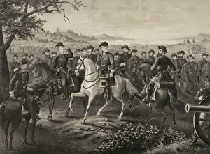 Robert E Lee Prints: Lee and his generals