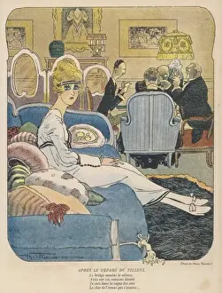 Young Woman Isolated Prints: Left out of Card Game