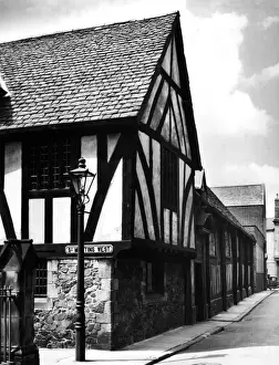 14th Century Leicester Guildhall Print