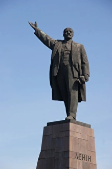 Lenin monument in Zaporozhye, Ukraine Lenin monument in Zaporozhye, Ukraine