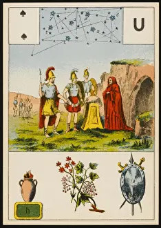 Lenormand Print - Augur Romans Consulting an Augur
