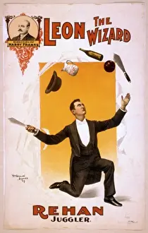 Antique Posters For Sale Prints: Leon the Wizard