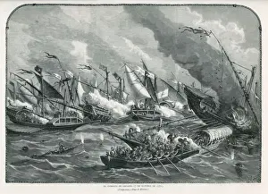 Mediterranean Sea Battles Prints: Lepanto (Monleon)