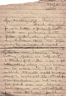 Letter from Albert Auerbach from northern France, WW1 Letter from Albert Auerbach from northern France, WW1