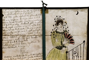 Letter and drawing by Federico Garc Letter and drawing by Federico Garc