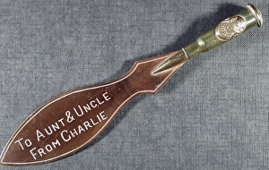 Letter opener Engraved To Aunt and Uncle from Charlie Letter opener Engraved To Aunt and Uncle from Charlie