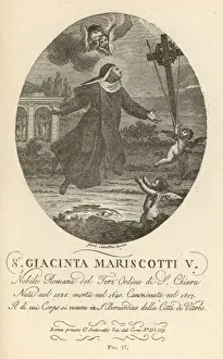 Catholic Saint Images Prints: Levitation / Mariscotti