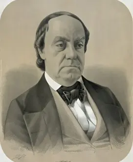 Lewis Cass Print, c1848