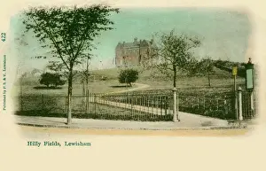 Prints of Lewisham, Hilly Fields. London. Date: 1905 Lewisham Prints: Early 20th Century Print of Lewisham, Hilly Fields