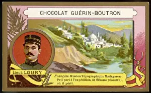 19th Century Explorers Prints: Lieutenant Loury Explore