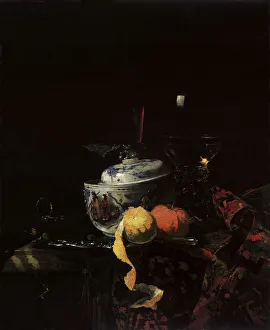 Still Life with Chinese Porcelain Bowl Date: 1662 Still Life with Chinese Porcelain Bowl Date: 1662