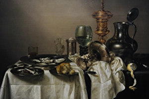 Still Life with a Gilt Cup, 1635, by Willem Claesz Heda (159 Still Life with a Gilt Cup, 1635, by Willem Claesz Heda (159