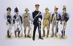 Soldier Prints: The Light Dragoons 1790 - 1992: Evolution of Uniforms Print