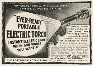 Vintage Advertising Signs Prints: Lighting / Electric Torch