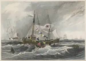 Lightship at the Nore, Thames Estuary Print