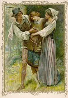 As You Like It Rosalind Fainting Print